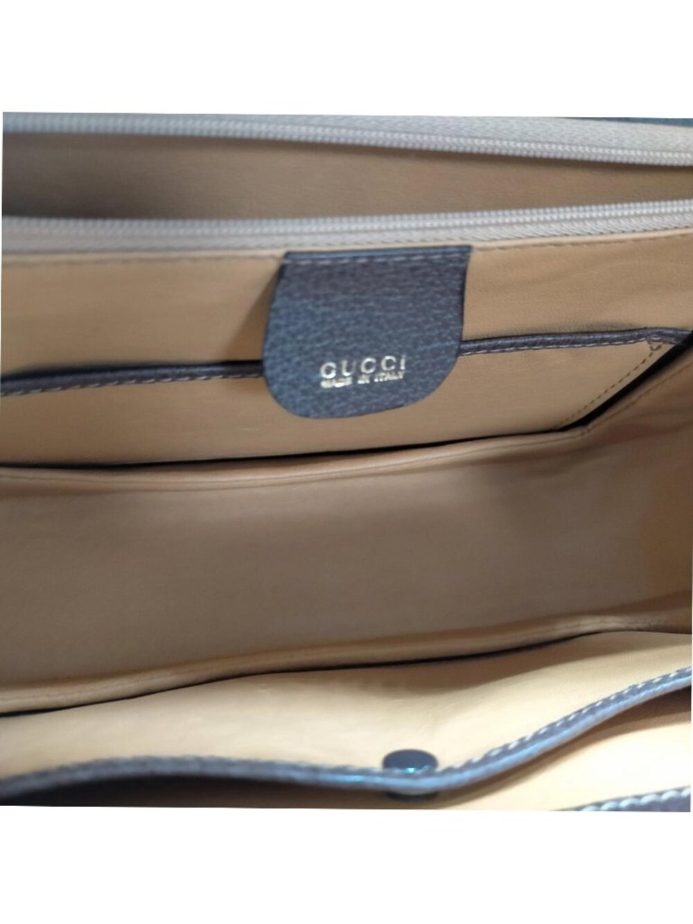Authentic Gucci Bamboo Top Handle Brown Leather Vintage Bag Handbag Purse - Picture 11 of 16